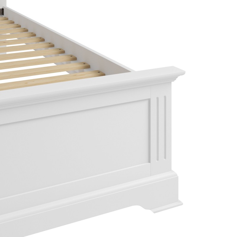 DC BP Single Bed Frame Classic White